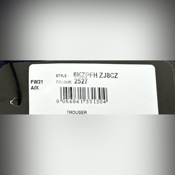 A|X ARMANI EXCHANGE Men's Drawstring French Terry Iridescent Logo Joggers - Picture 8 of 8